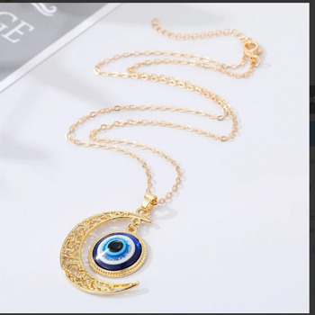 Golden Eye Catcher Necklaces (YS029)