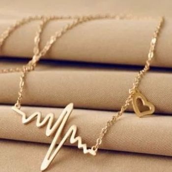 Heart Beat Golden Necklaces (YS045)