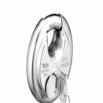 Yale Valor Series Stainless Steel Disc Padlock Suitable For Outdoors, Sheds & Gates