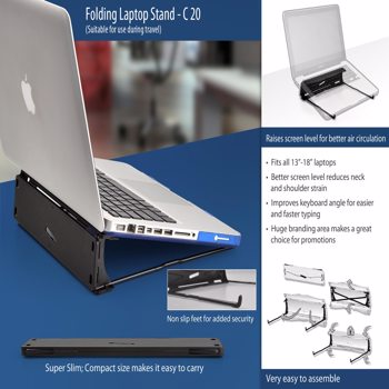 Power Plus Folding Laptop Stand  (C20)